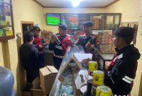 Caption : Sat Samapta polres garut giat razia miras