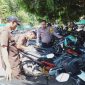 Caption : 39 knalpot brong ditemukan di salah satu sekolah di Malangbong