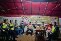 Caption : Polsek Pasirwangi hadiri HUT Pramuka ke-62