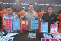 Caption : Pres Release Kapolres Garut AKBP Rohman Yonky Dilatha, S.I.K., M.Si terkait Tindak Pidana Narkotika