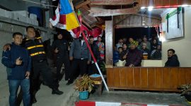 Caption : Polsek Cisurupan melaksanakan lomba kebersihan siskamling