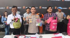 Caption : Polres Garut ungkap pengoplosan gas bersubsidi