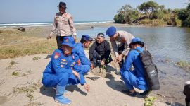 Caption : Polsek Cikelet giat penanaman pohon