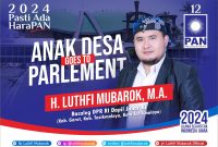 Caption : H Luthfi Mubarok, MA Caleg DPR RI Dapil jabar XI