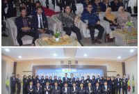 Caption : Rektor IPI Garut Dr. H. Nizar Alam Hamdani, MM., MT., M.Si., M.Kom, saat acara pelantikan 