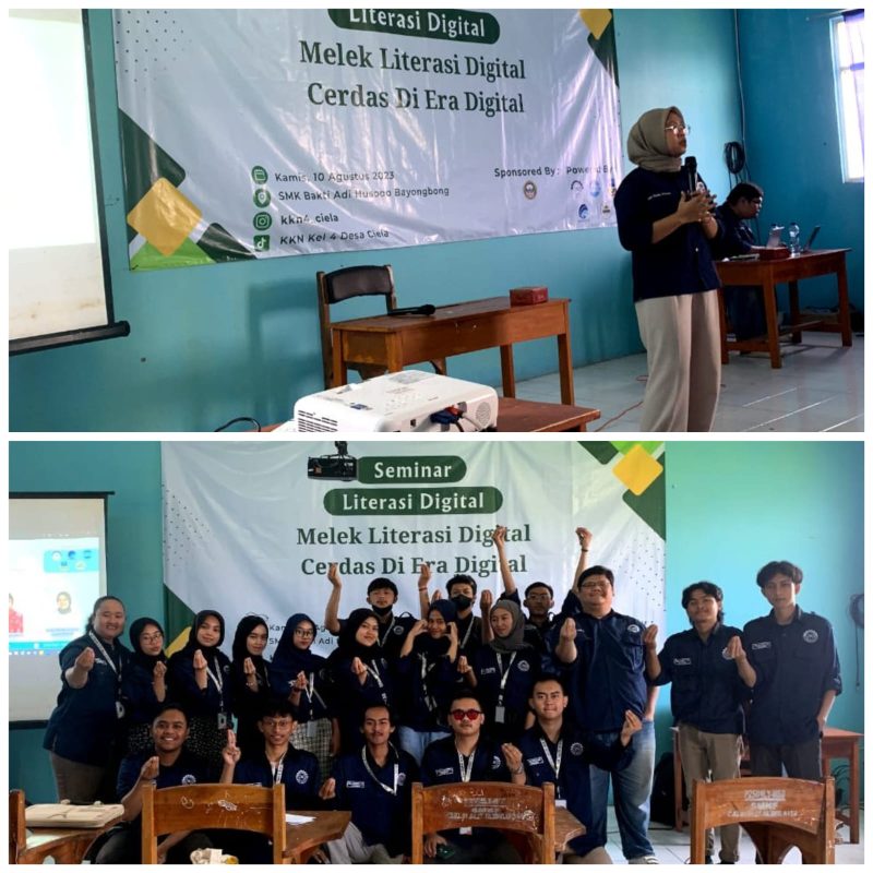 Caption : KKN ITG Tematik Kelompok 4 Laksanakan Seminar Literasi Digital