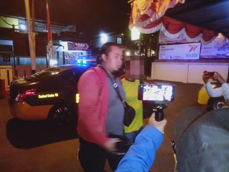 Caption : Pelaku Pencurian Kendaraan Grab diamankan polisi
