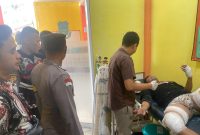 Caption : Kebakaran Hutan Tegal Malaka akibatkan satu orang alami luka bakar 