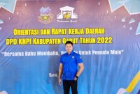 Caption : Rangga Ramadan (Wakil Ketua DPD KNPI Garut sekaligus  Koordinator TIM Pokja Pembangunan Gedung Pemuda) 