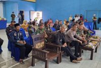 Caption : Kapolsek Karangpawitan AKP H Nurdin Jaelani, SH menghadiri persemian GOR