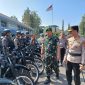 Caption : Kapolres Garut Dan Dandim 0611 Garut Pimpin Apel Kesiapan Pengamanan Aksi Bela Rempang 