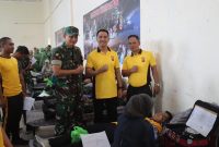 Caption : Kapolres Garut pimpin giat donor darah