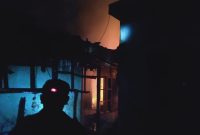 Caption : Lokasi rumah yang terbakar di Rancabango