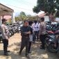 Caption : puluhan motor milik siswa kedapatan pakai knalpot brong