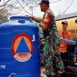 Caption : BPBD Garut salurkan air bersih