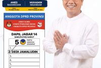 Dedi Jamaludin, yang merupakan kader Partai Nasdem menilai bahwa pasangan Amin dapat membawa perubahan yang sangat diharapkan bagi bangsa Indonesia. Kamis (19/10/2023).