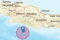 Gempa magnitudo 5.6 mengguncang Kabupaten Garut, Jawa Barat, pada Kamis (19/10/2023) pukul 21:08:24 WIB malam.