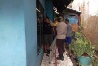 Polsek Pameungpeuk Polres Garut monitoring musibah kebakaran yang menimpa rumah salah satu warga di Kampung Segleng Desa Paas Kecamatan Pameungpeuk Kabupaten Garut.