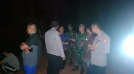 Polsek Limbangan cek tkp kebakaran