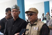 Sekda Garut H Nurdin Yana saat pengecekan petugas Sorlip surat suara pemilu