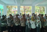 Sat Lantas Polres Garut penertiban knalpot brong di SMK N 1 Garut