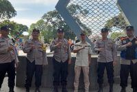 Polsek Garut Kora kawal kampanyeu DPC Partai PKS Garut
