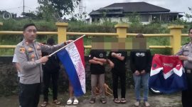 Polsek pamulihan amakkan 6 remaja dengan atribut Moonraker