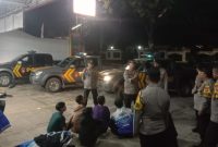 Patroli Gabungan Polsek Wanaraja Polres Garut amankan anggota geng motor XTC 