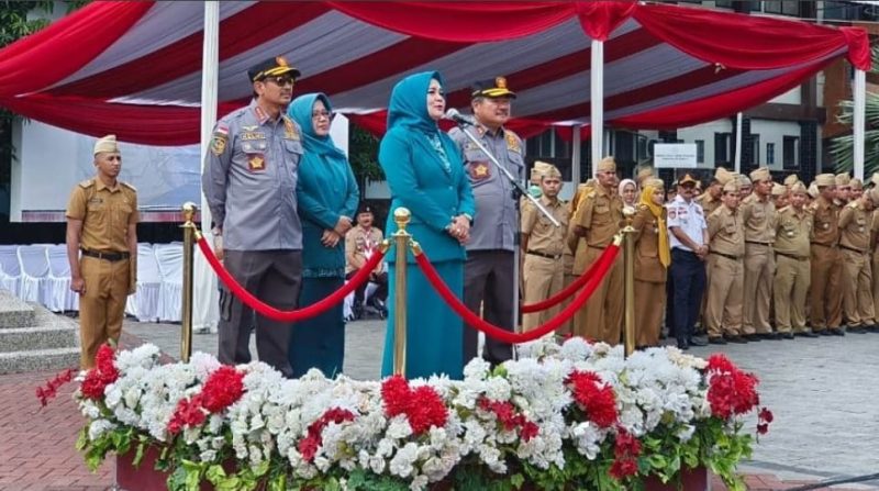 Pelepasan Rudy-Helmi dilapangan setda Garut