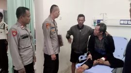 Polsek Cibalong evakuasi korban kecelakaan tunggal