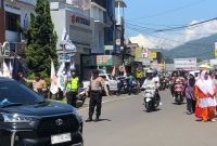 Pengamanan Kampanye Capres no 1 oleh Polres Garut