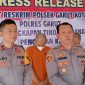 Kapolsek Garut kota dan Kasi Humas giat press release curanmor