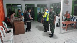 Danramil  1114/Cilawu monitoring logistik pemilu 2024