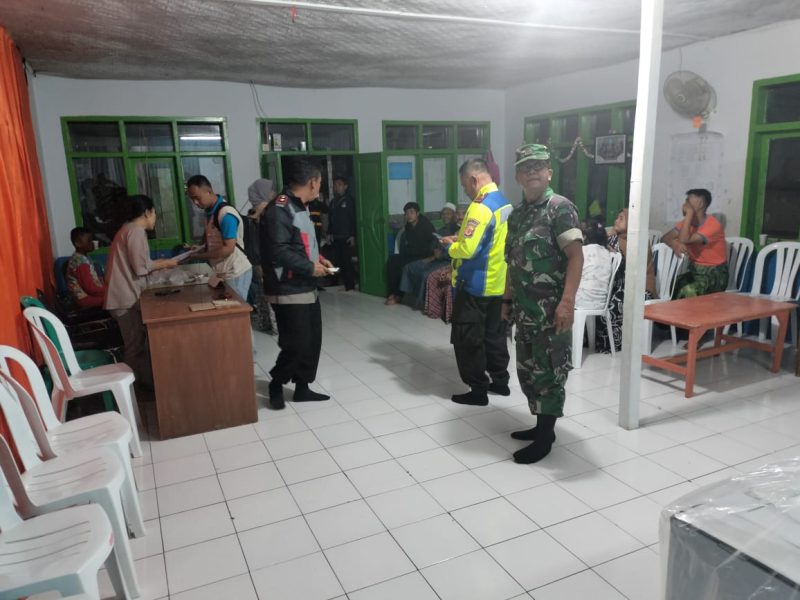 Danramil  1114/Cilawu monitoring logistik pemilu 2024