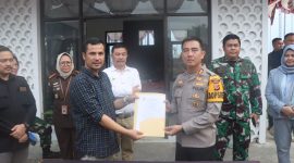 Kapolres garut bersama Kodim 0611/Grt lakukan pemusnahan surat suara rusak