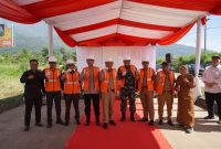 PJ BUpati Garut di dampingi Kadis PUPR monitoring Pembangunan lanjutan Jalan Lingkar Cipanas 