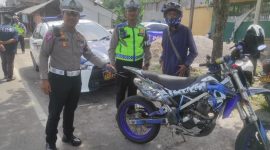 Sat Lantas Polres Garut tertibkan kendaraan knalpot brong