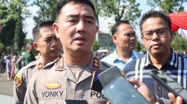 Kapolres Garut di Dampingi Kasat Reskrim saat di lokasi