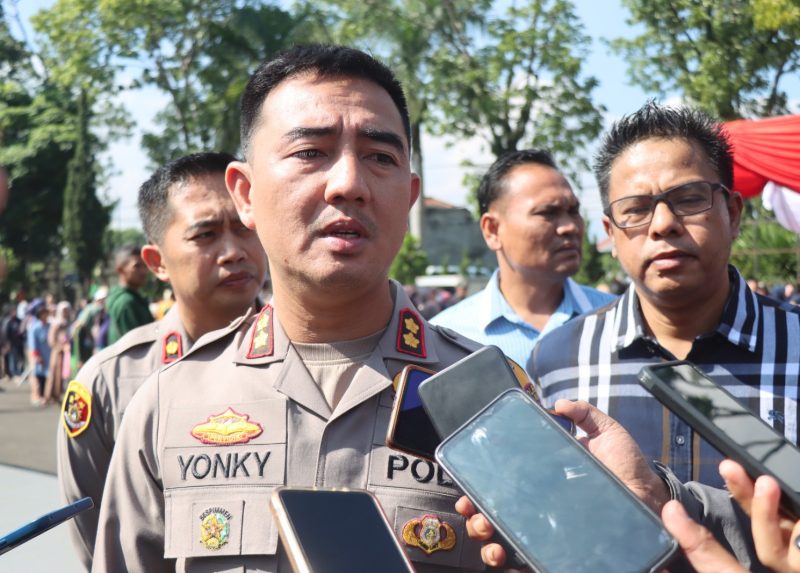 Kapolres Garut di Dampingi Kasat Reskrim saat di lokasi