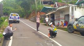 Foto : Lokasi saat M Arifin tewas saat tabarakan dengan mobil box