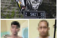 Foto : Pelaku Pasutri yang melakukan pencurian sepeda motor