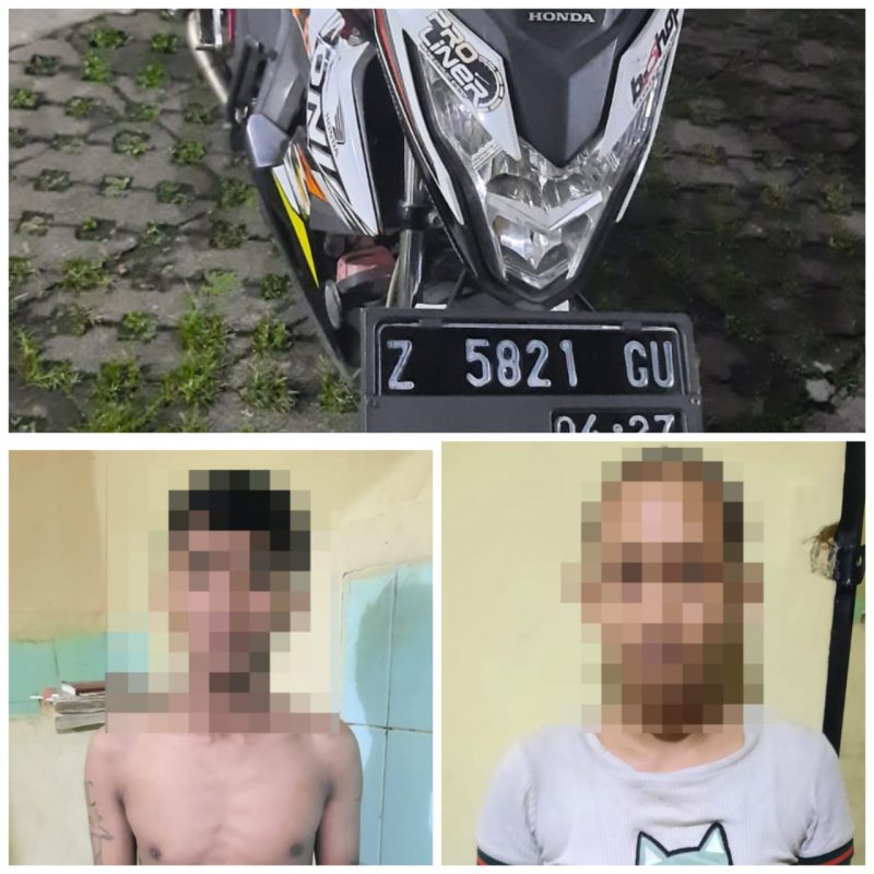 Foto : Pelaku Pasutri yang melakukan pencurian sepeda motor