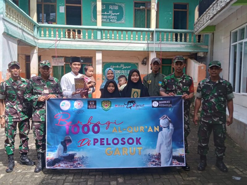 Koramil 1110/Banyuresmi salurkan Al-Qur'an ke Ponpes Sabilul Huda 