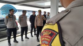 Foto :  Kabag SDM Kompol Asep Musliha saat pimpin apel siaga pengamanan  Liga 3 Grup F