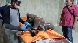 Foto : Kondisi mayat ditemukan warga sudah membusuk