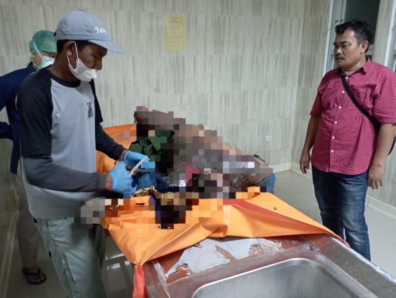 Foto : Kondisi mayat ditemukan warga sudah membusuk