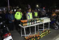 Foto : Ratusan Miras Ilegal berhasil diamankan Polres Garut