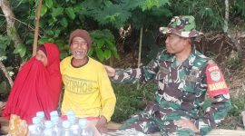 Foto : Kegembiraan warga Desa Cintadamai Sukaresmi di loasi pembangunan jalan