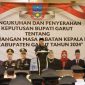 Pj Bupati Garut saat pengukuhan 414 kades di garut