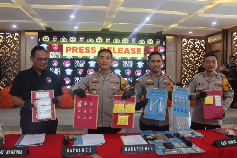 Foto : Sat Natrkoba Polres Garut ungkap kasus narkotika dan psikotropika